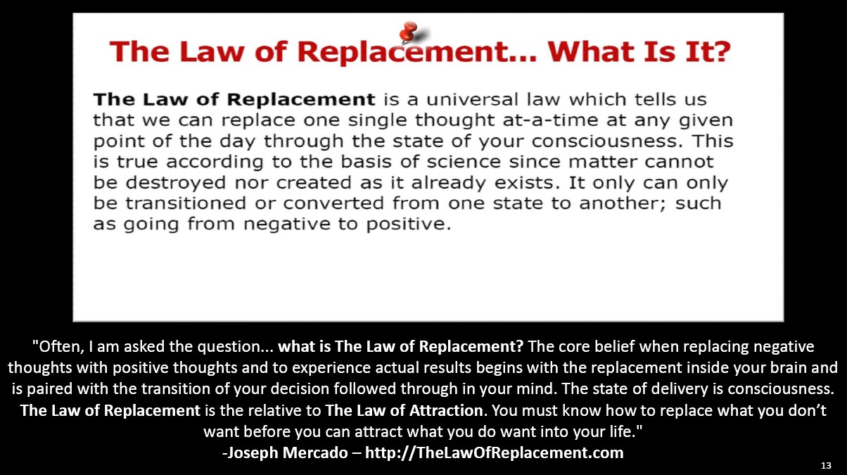 The Law of Replacement
