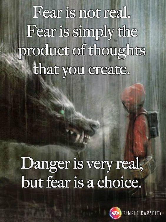 Inspirational Fear Poster