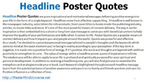Poster Quotes