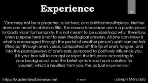 Keyword #1 - Experience
