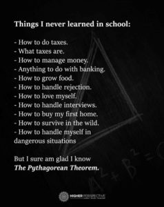 Things I Never Learned In School