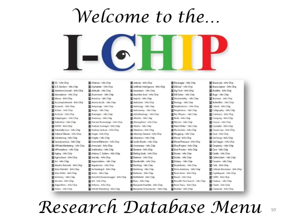 I-CHIP - Inner Consciousness Healing Infinite People